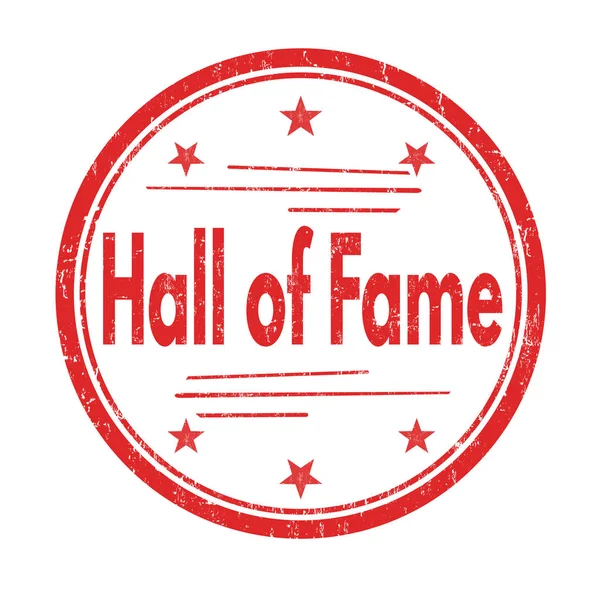 Hall of fame teken of stempel — Stockvector