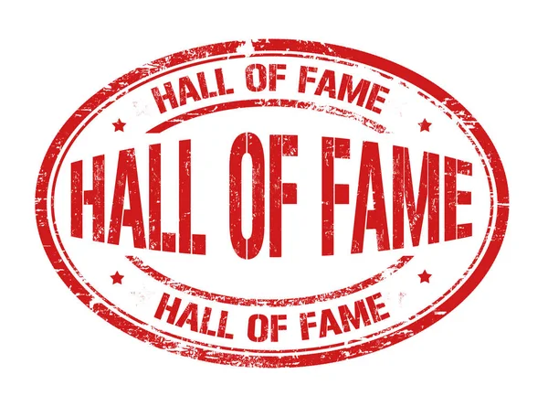 Hall of fame sign or stamp — Stock Vector