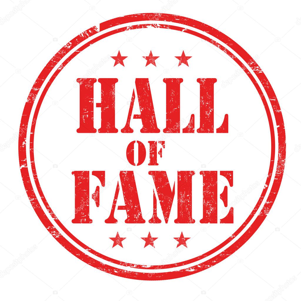 Hall Of Fame Sign Or Stamp — Stock Vector © Roxanabalint 140671466