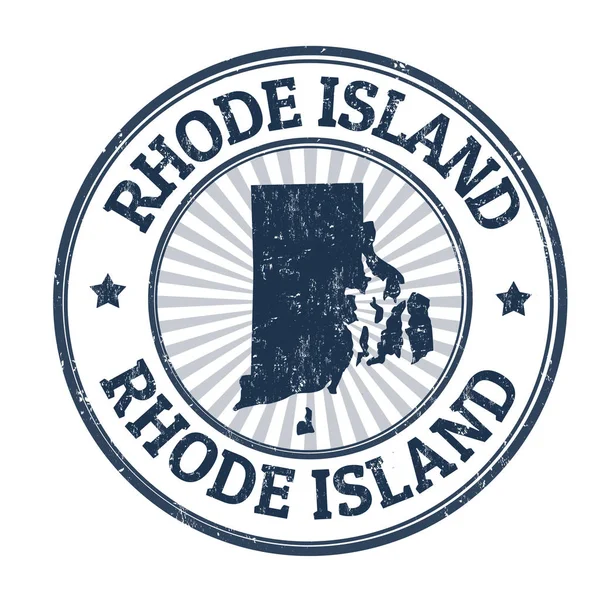 Rhode Island teken of stempel — Stockvector