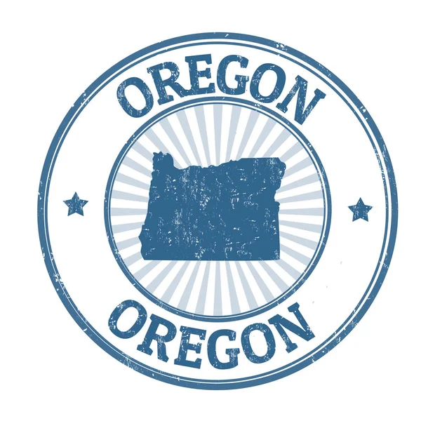 Oregon podepsat nebo razítko — Stockový vektor