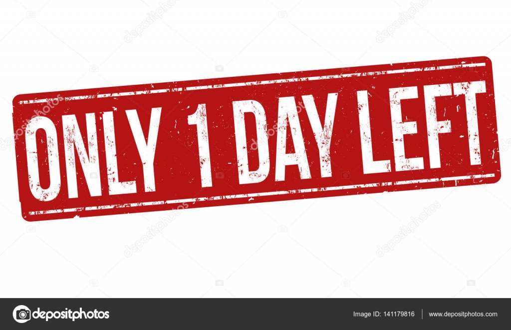 Only day left sign or stamp Stock Vector by ©roxanabalint 141179816