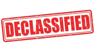 Declassified sign or stamp clipart