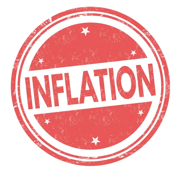 Signo o sello de inflación — Vector de stock