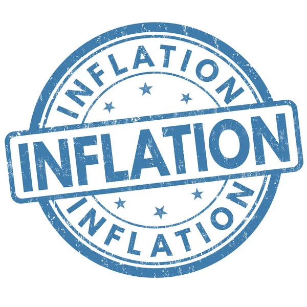 Signo o sello de inflación — Vector de stock