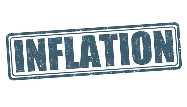 Inflatie teken of stempel — Stockvector