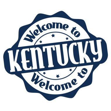 Kentucky işareti veya damga için hoş geldiniz 