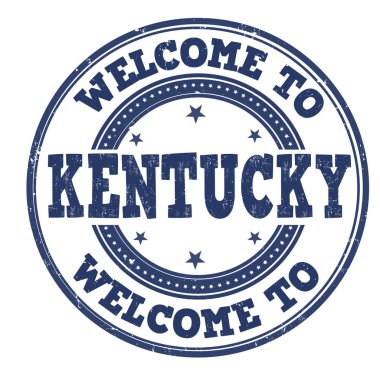 Kentucky işareti veya damga için hoş geldiniz 