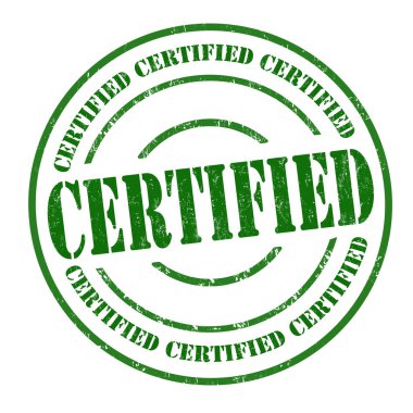 Sertifikalı işareti veya damga