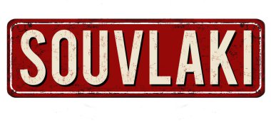 Souvlaki vintage paslı metal işareti