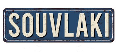 Souvlaki vintage paslı metal işareti