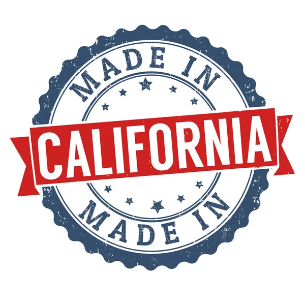 Made in California segno o timbro — Vettoriale Stock