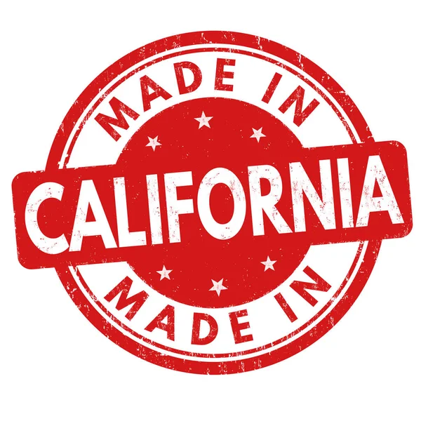 Made in California segno o timbro — Vettoriale Stock