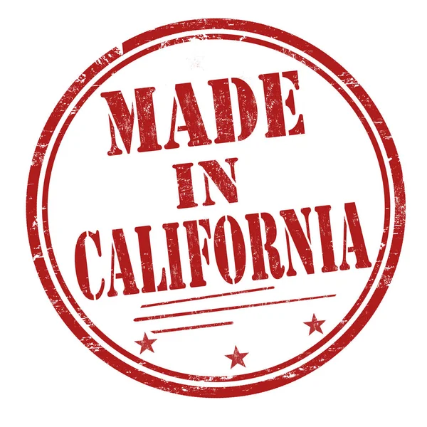 Made in California segno o timbro — Vettoriale Stock