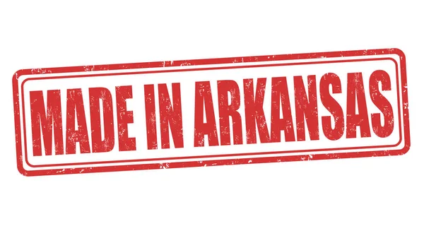 Made in Arkansas sign or stamp — Stock Vector