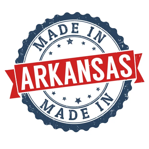 Arkansas işareti veya damga yapılan — Stok Vektör