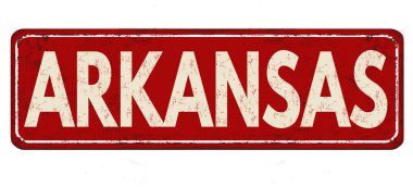 Arkansas vintage paslı metal işareti