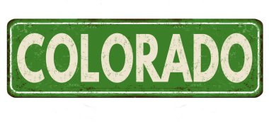 Colorado vintage paslı metal işareti