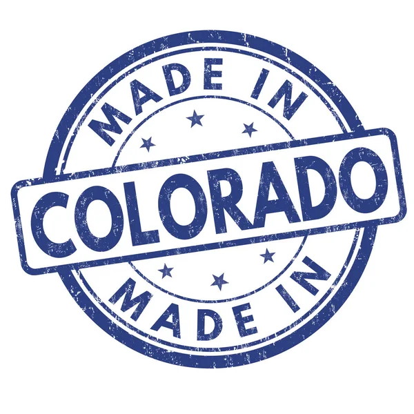 Made in Colorado sign or stamp — Stock Vector