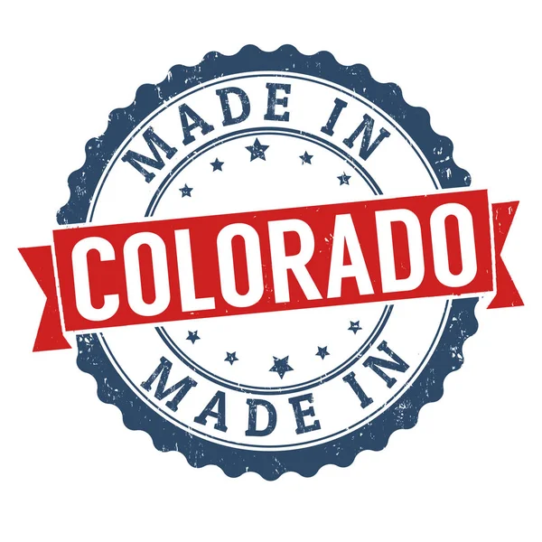 Made in Colorado sign or stamp — Stock Vector