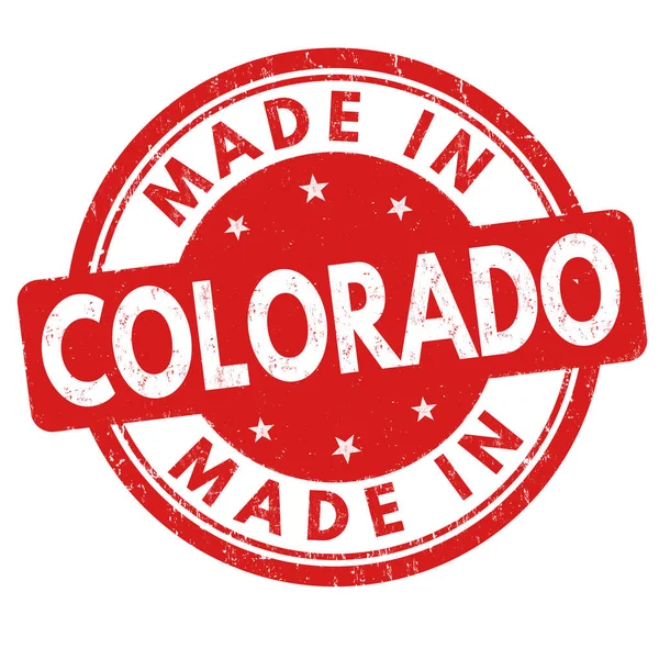 Made in Colorado sign or stamp — Stock Vector