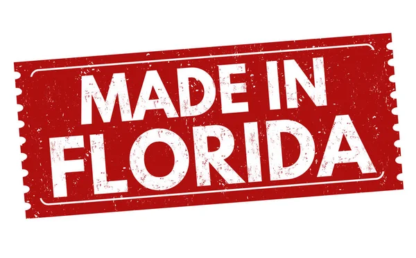 Made in Florida segno o timbro — Vettoriale Stock