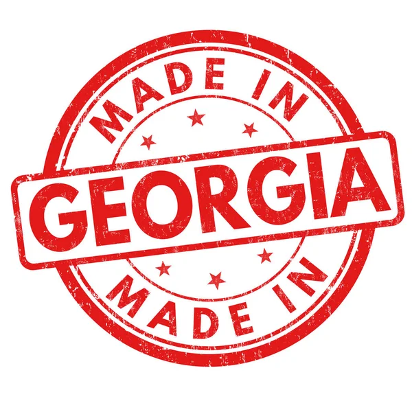 Gemaakt in Georgië teken of stempel — Stockvector