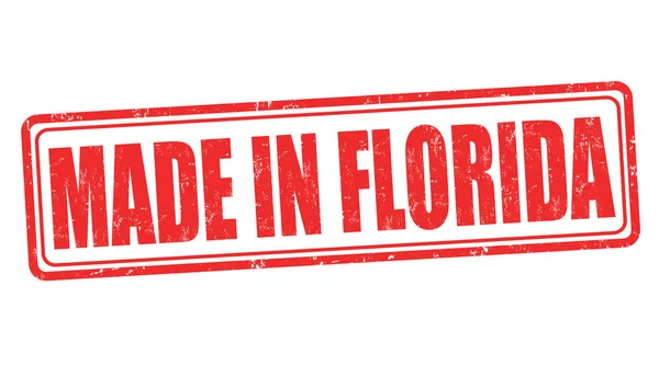 Made in Florida segno o timbro — Vettoriale Stock