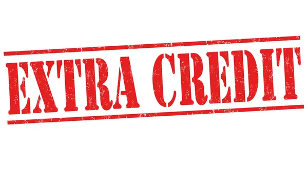 Segno di credito supplementare o timbro — Vettoriale Stock