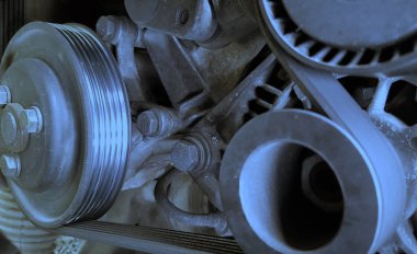 Araba motoru detayı