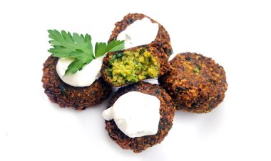 Falafel topları beyaz
