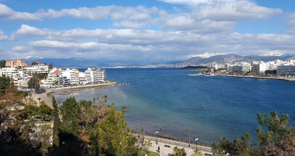 The city of Chalkida, Evia, Greece