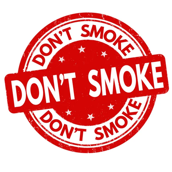 Don 't smoke sign or stamp — стоковый вектор