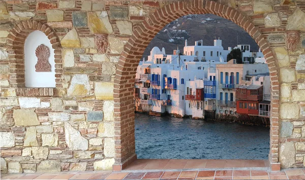 Lilla Venedig utsikt på Mykonos-ön — Stockfoto
