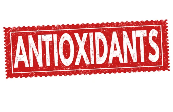 Sinal ou carimbo dos antioxidantes — Vetor de Stock