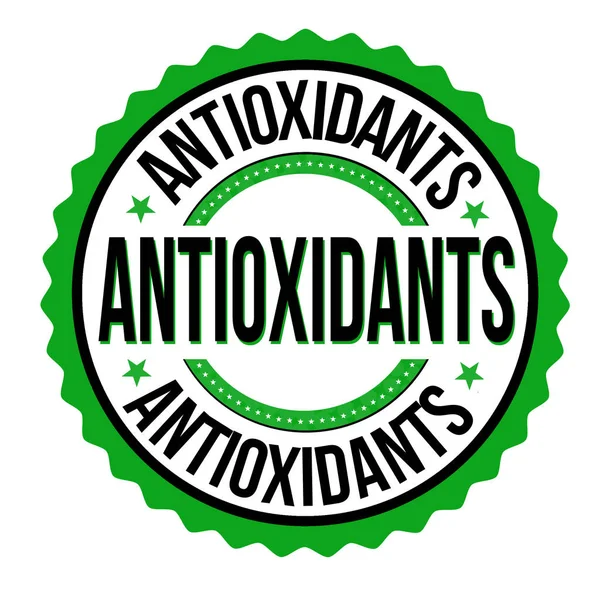 Antioxidants emblem or sign — Stock Vector