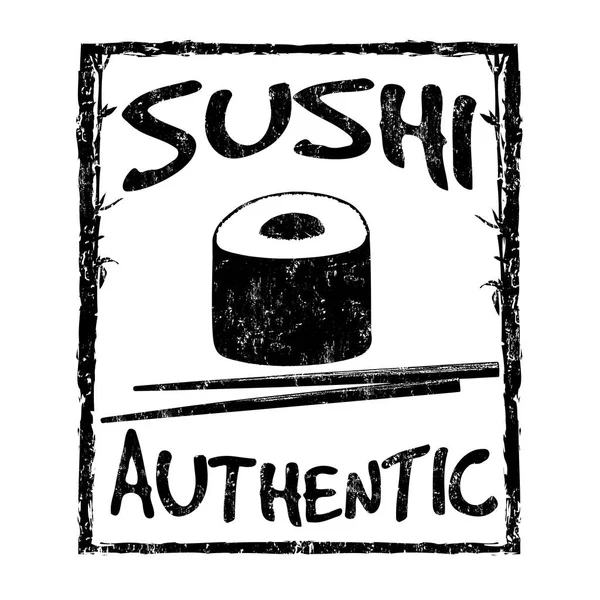 Суши знак или штамп — стоковый вектор