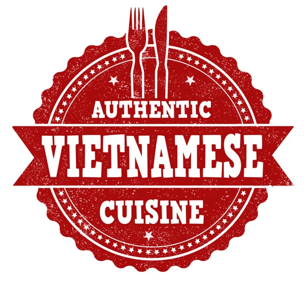 В'єтнамська кухня штамп — стоковий вектор