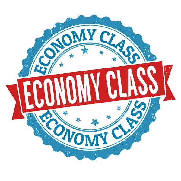 Panneau ou timbre classe économique — Image vectorielle