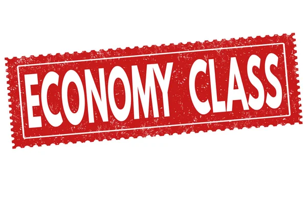 Klasa ekonomiczna znak lub pieczęć — Wektor stockowy