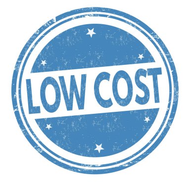 Düşük maliyetli işareti veya damga