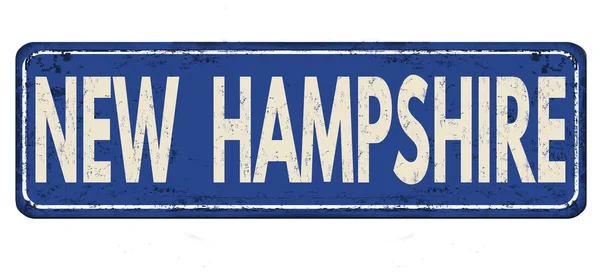 New Hampshire vintage segno metallo arrugginito — Vettoriale Stock