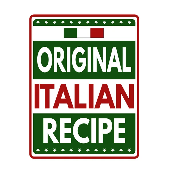 Sinal de receita original italiano ou carimbo — Vetor de Stock