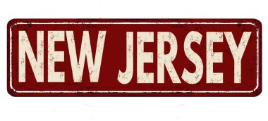 New Jersey vintage paslı metal işareti