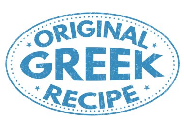 Özgün Yunan tarifi işareti veya damga 