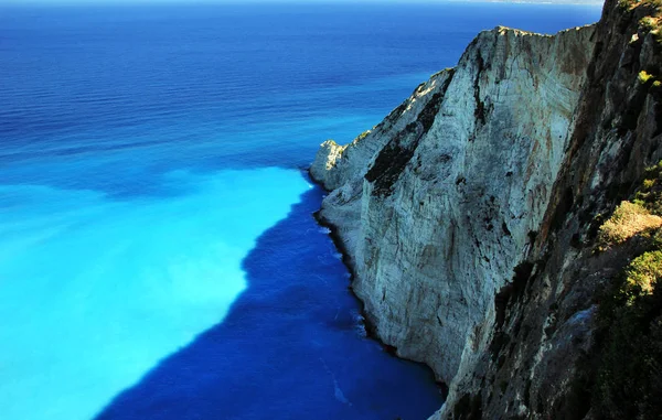 Modrá Laguna Navagio Beach — Stock fotografie