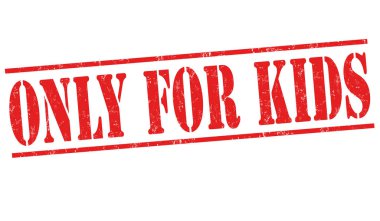 Sadece çocuklar işareti veya pul için