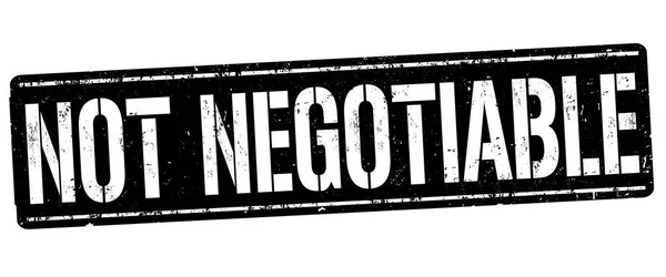 Not negotiable sign or stamp — Stock Vector