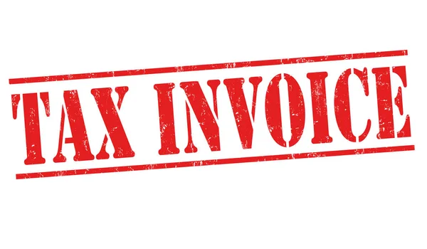 Daňové faktury podepsat nebo razítko — Stockový vektor