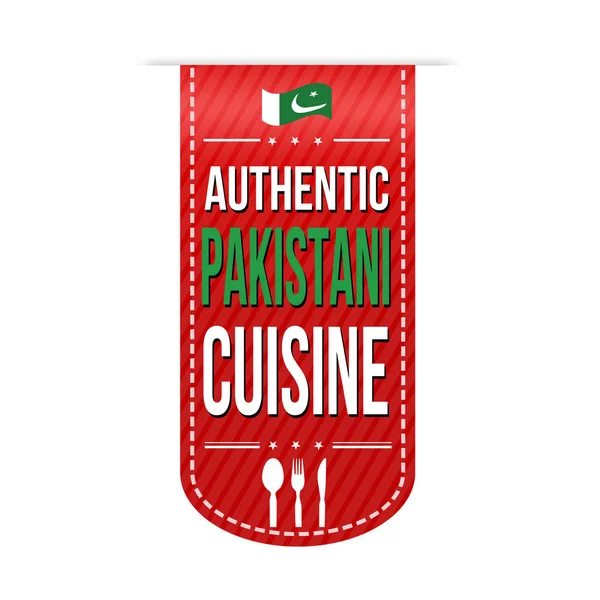 Äkta pakistansk mat banner design — Stock vektor